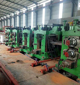 Continuous casting and rolling production line
