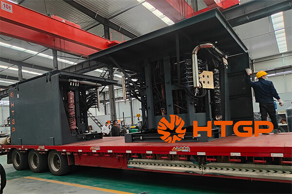 HTGP steel shell induction foundry furnace