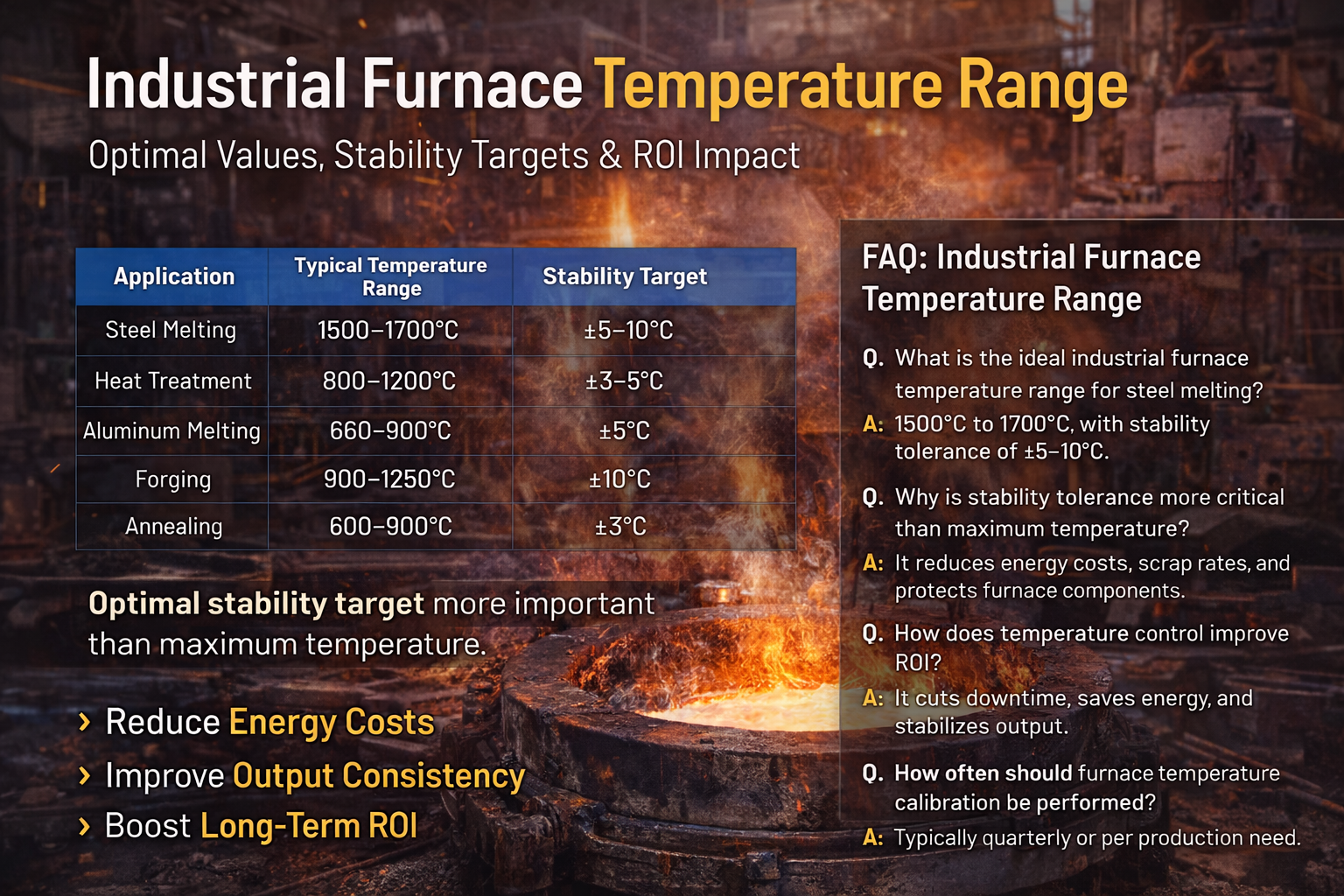 Industrial Furnace Temperature Range